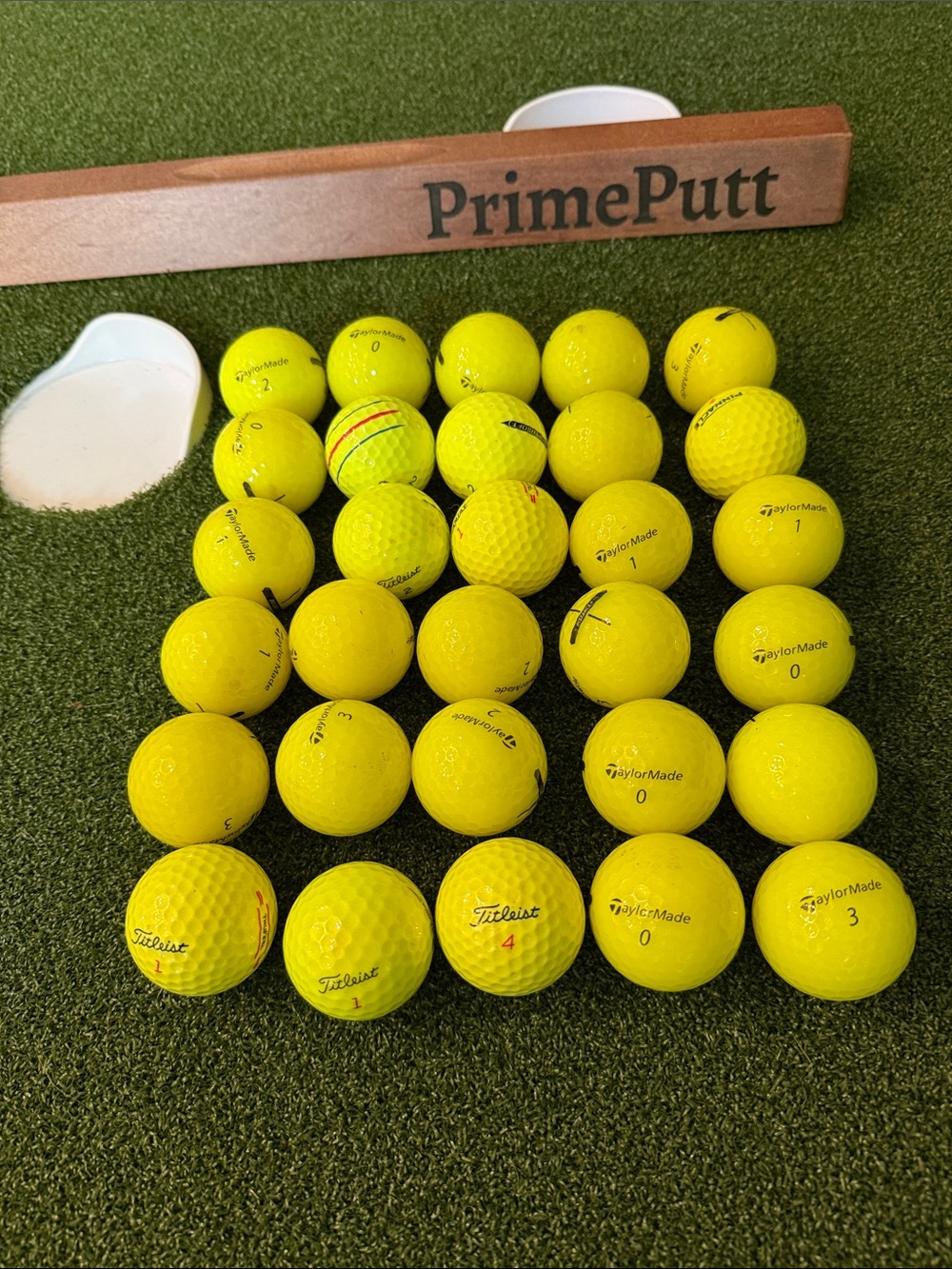High-Visibility Yellow Practice Golf Balls - 30 Pack